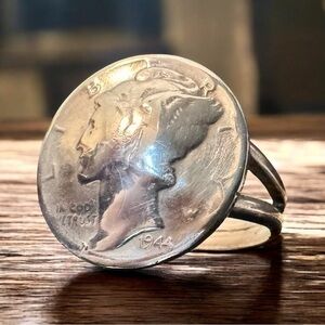 OOAK Error 1944 Mercury Dime Ring (7)